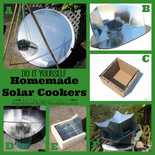 https://sunshineonmyshoulder.com/diy-solar-cookers/diy-solar-cooker-collage/