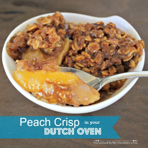 Dutch Oven Apple Crisp - You have to try this one! - Girl Camper