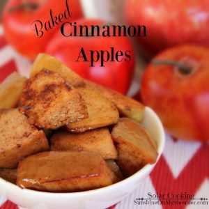 Cinnamon Apple recipe for solar cooking
