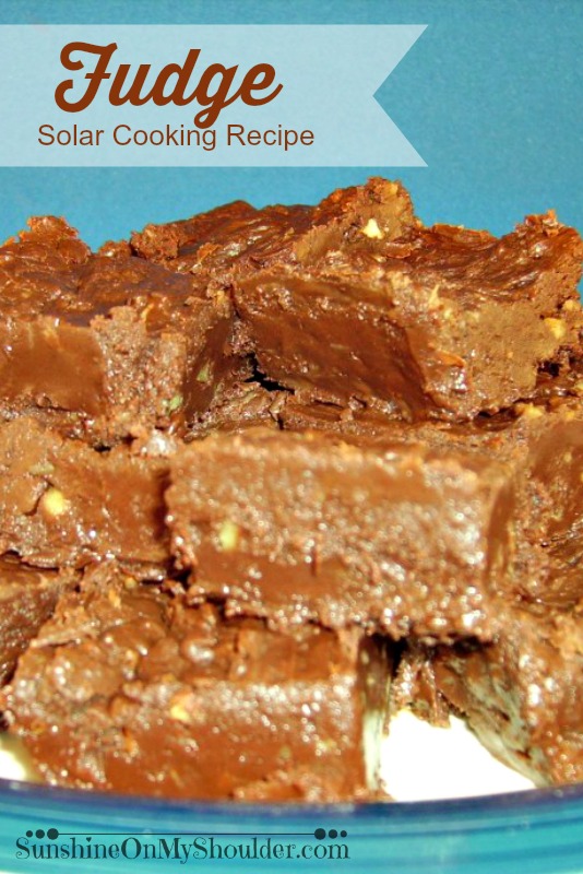 Chocolate Fudge cooked in a solar oven