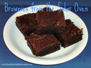 image of brownies from the solar oven