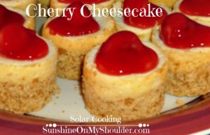 Mini_Cherry-Cheesecake_Bites Solar Oven Dessert recipes