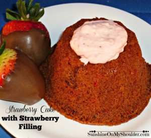 Strawberry Cake with Strawberry Filling solar oven dessert recipes