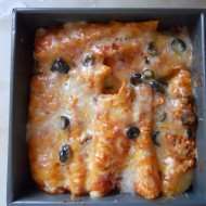 Chicken Enchiladas baked in a Solar Oven