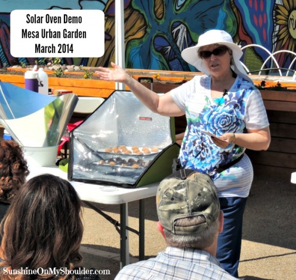 image of solar cooking demo
