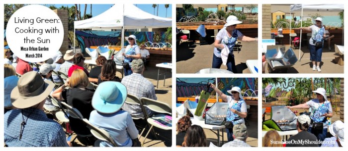 image of solar cooking demo