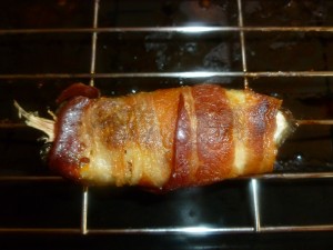 Bacon wrapped Chorizo Jalapeno Poppers