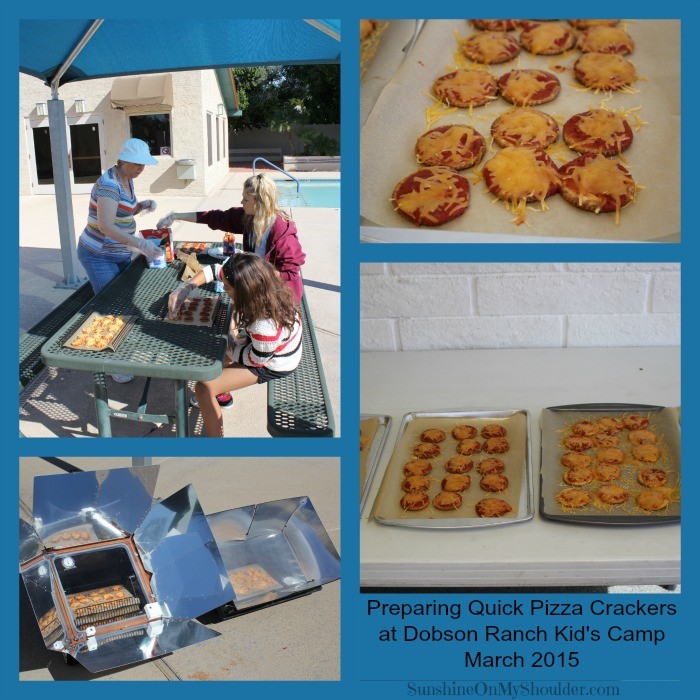 Solar cooking demo at Dobson Ranch Kids Camp