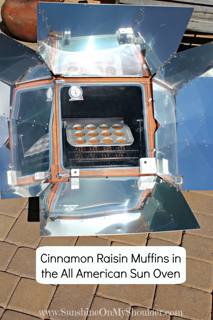 Cinnamon Raisin Muffins in the All American Sun Oven