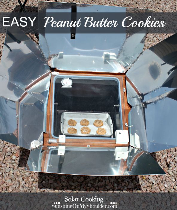 Easy Peanut Butter Cookies is a solar cooking recipe for a solar oven.