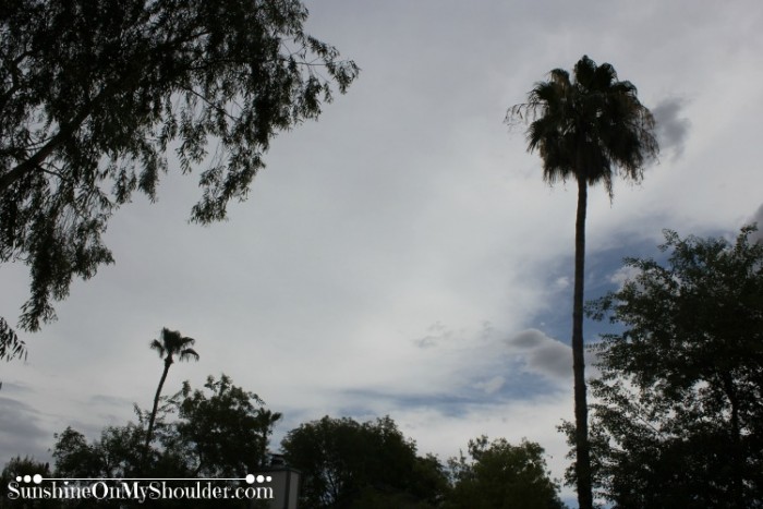 Cloudy sky over Mesa AZ