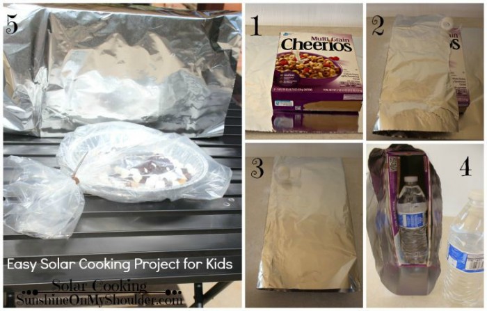 Easy solar cooking project for kids