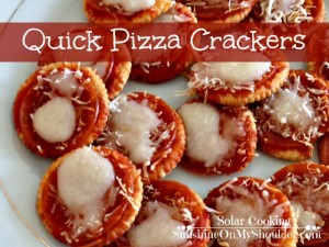 Quick Pizza Crackers