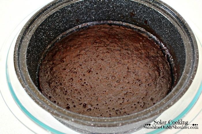 Brownies baked in the All Season Solar Cooker