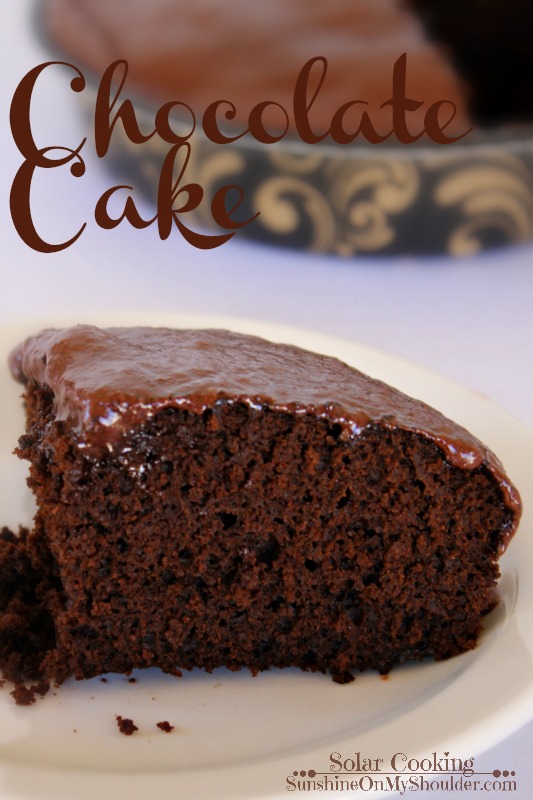 Chocolate Cake baked in a solar cooker