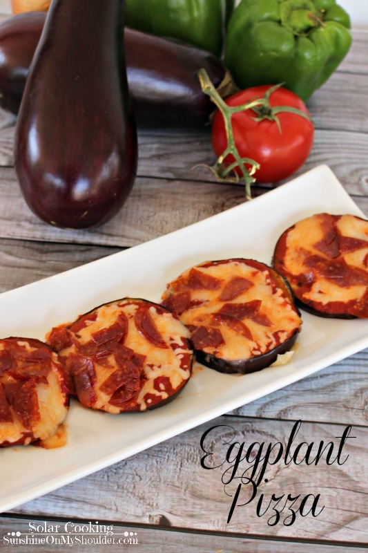 Eggplant Pizza for Solar Cooking