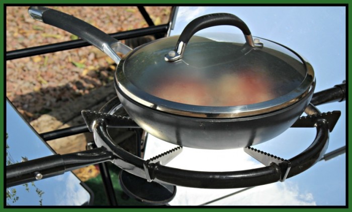 Eggplant Pizza for Solar Cooking