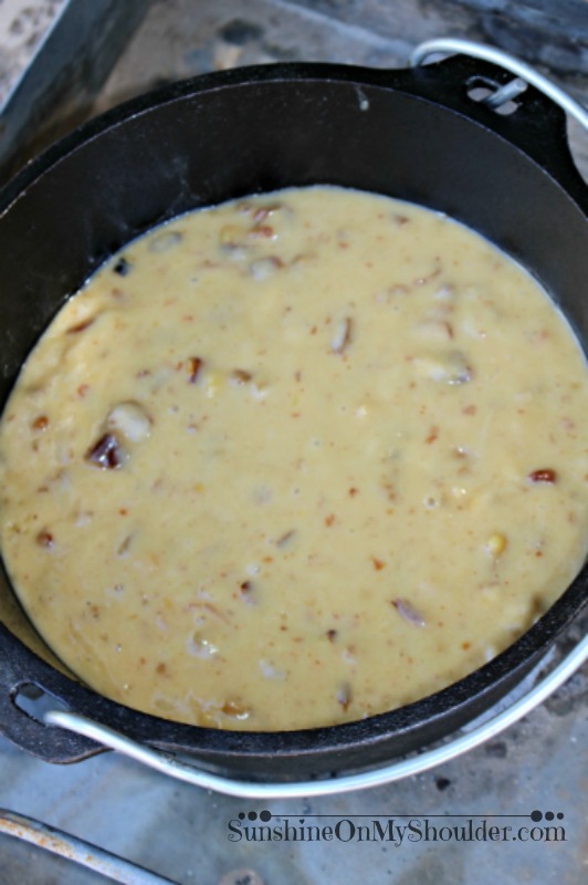 How to make Walnut Date Bread in a Dutch Oven