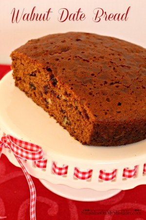 Walnut Date Bread baked in a Dutch Oven