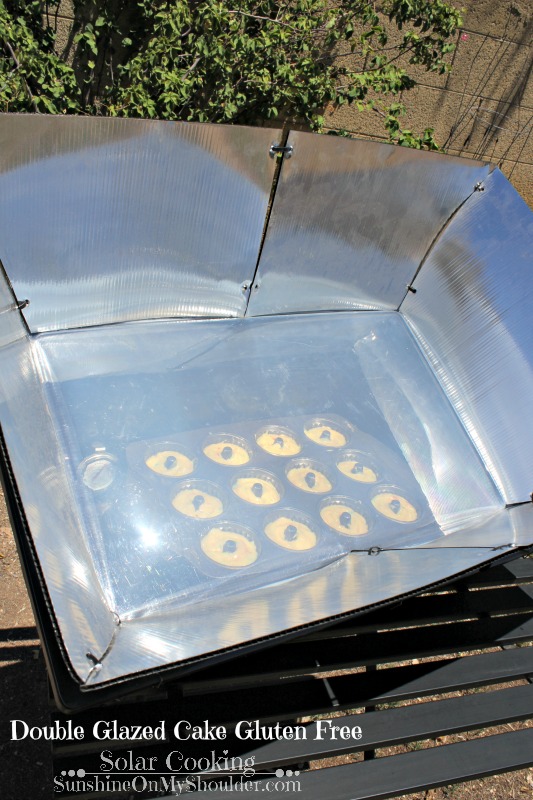 Double Glazed Cake Gluten Free solar cooking recipe