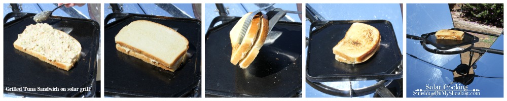 Grilled Tuna Sandwich solar cooking