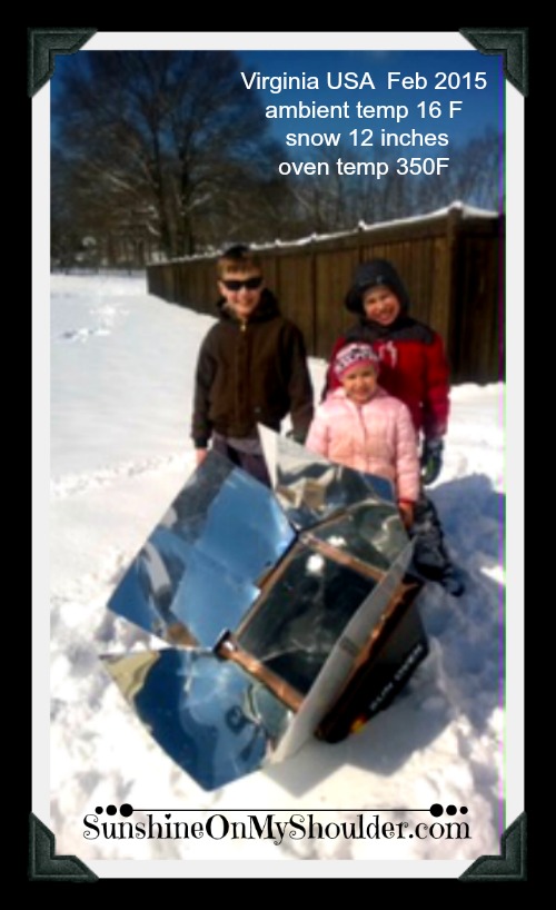 Solar Cooking in the Snow