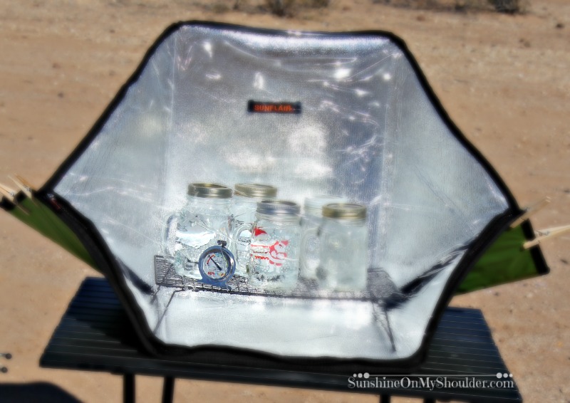 Does a Solar Oven get hot enough to cook food?