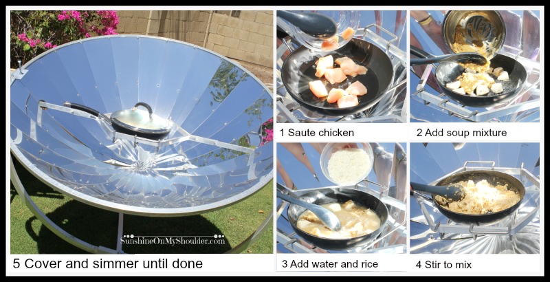 Chicken Rice recipe for solar cooker