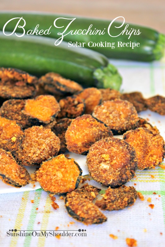 Baked Zucchini Chips Solar Cooking Recipe